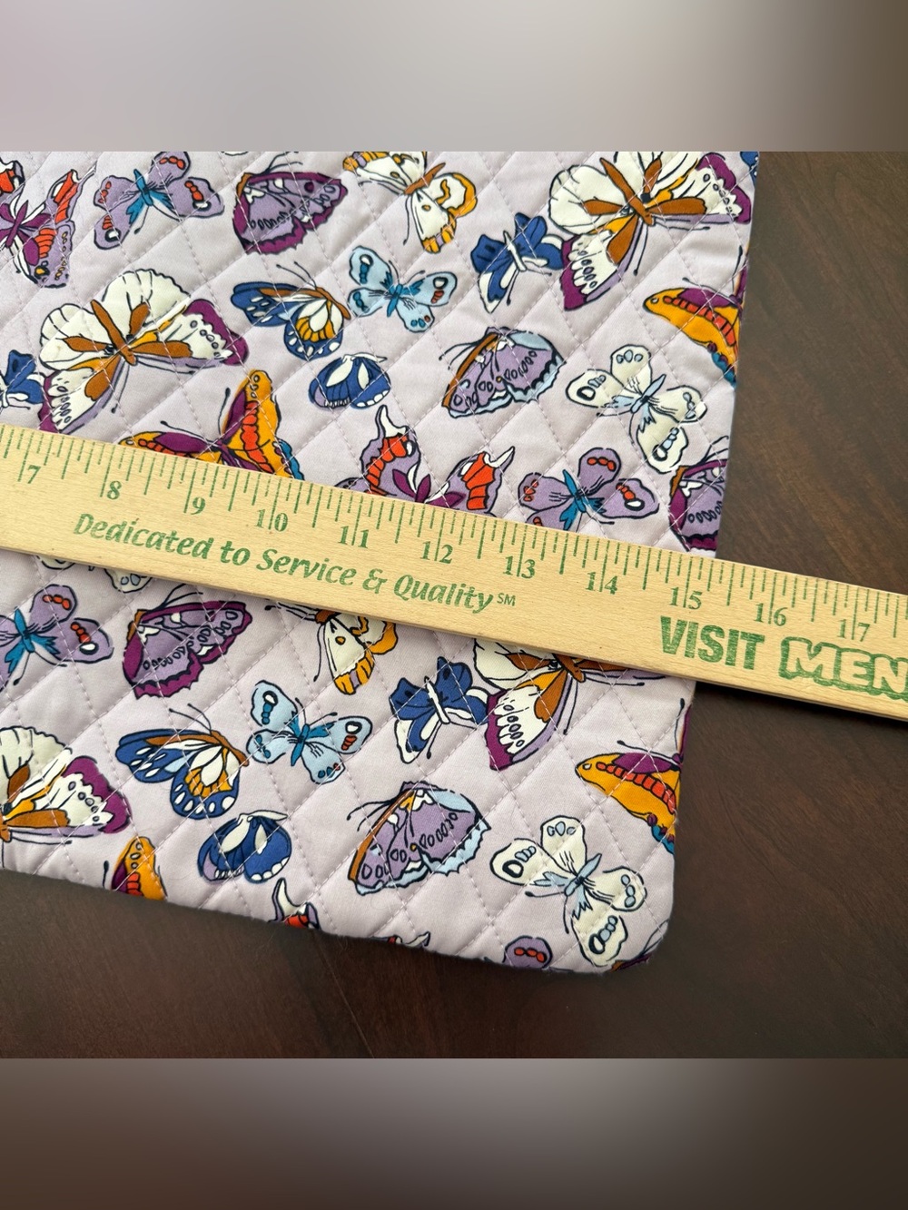 NWT Vera Bradley Wing in Flight Quilted Cotton Laptop insert Sleeve - Picture 3 of 7